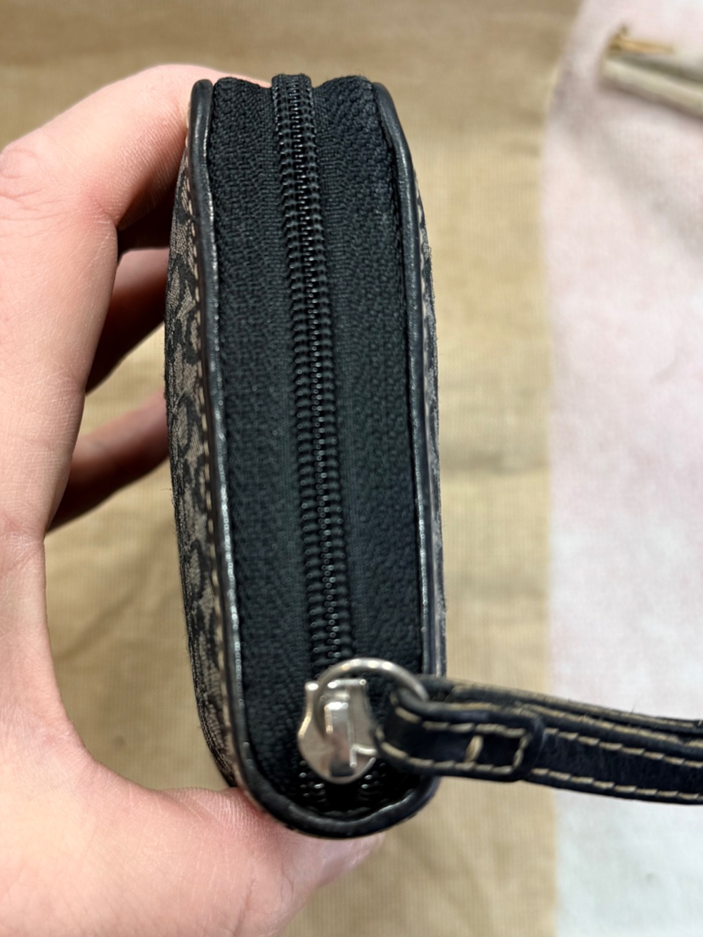 Coach Signature Jacquard Slim Zip-Around Wallet - Picture 7 of 11